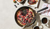 Prepare and serve the one-pan baked berry oatmeal for breakfast using the Meyer nonstick pan