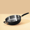 accent stainless Steel sauté pan in Black